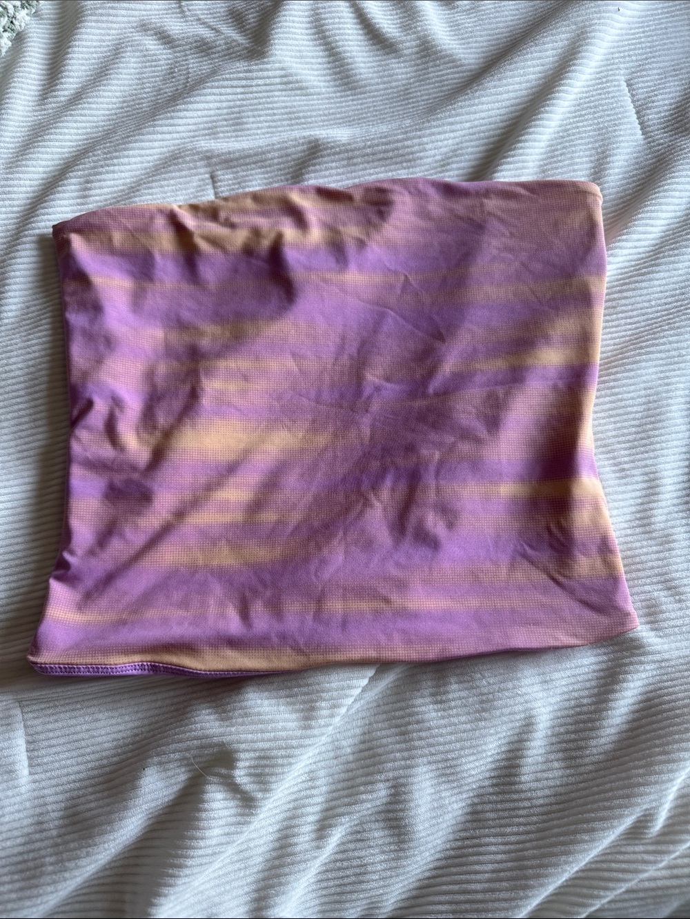 Cotton On Purple and Peach Striped Tube Skirt